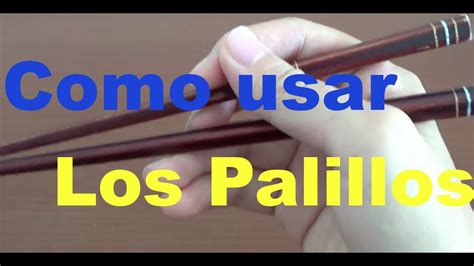 Como usar los palillos en Japón YouTube