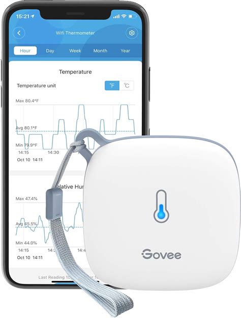 Govee Termómetro Higrómetro WiFi Digital Sensor Interior Inteligente