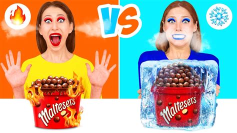 Desafio Quente Vs Frio Comida Batalha De Comidas Por Fun Teen Youtube