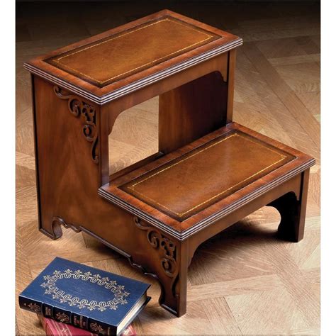 Leather Topped Bed Steps Bed Steps Step Stool Wooden Step Stool