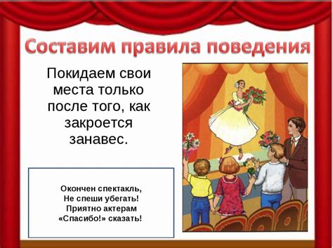 Презентация к уроку окружающего мира "Как вести себя в театре" 2 класс ...