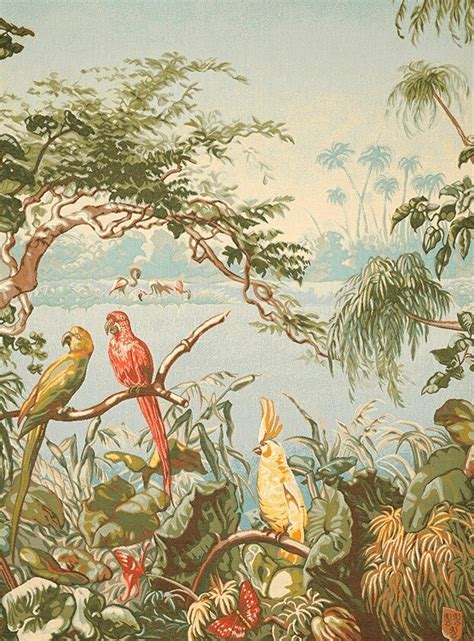 Parrots And Cockatoo Tapestry New Design Without Trim The Tapestry