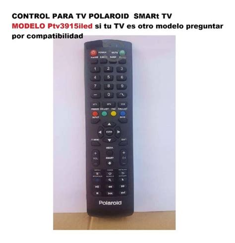 Control Remoto Polaroid Smart Tv Nuevo Ptv3915iled Meses Sin Intereses