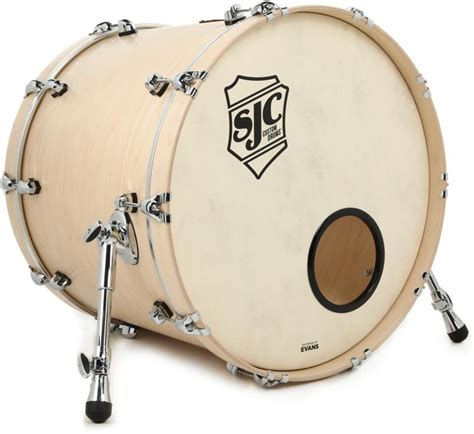 Sjc Custom Drums Tour Series Bass Drum 18 Inch X 22 Inch Natural Sweetwater