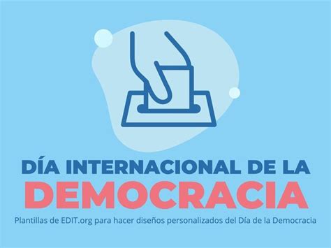 Diseños Del Día Internacional De La Democracia Editables