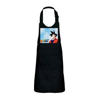 Fabulous Tablier Cuisine Enfant 2 Poches Noir Dragon Ball Z Sangoku