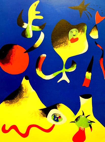 Joan Miro Perseides Iv Print 1970 By Joan Miro