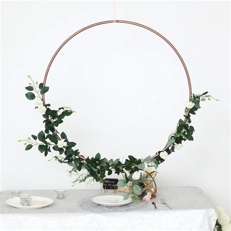 32 Rose Gold Heavy Duty Metal Hoop Wreath Floral Hoop Floral Hoop