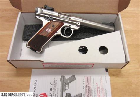 ARMSLIST For Sale Ruger Mark IV Target Stainless 22 L R NIB