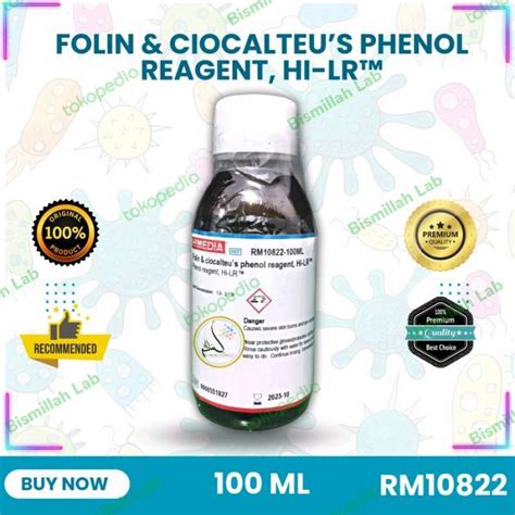 Promo Folin & Ciocalteu’s Phenol Reagent, Hi-LR, 100 ml Diskon 23% di ...