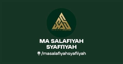 Ma Salafiyah Syafi Iyah Instagram Facebook Tiktok Linktree