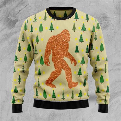 Bigfoot Sasquatch Ts Christmas Ugly Sweater Rever Lavie