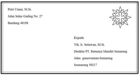 Aturan Cara Cara Penulisan Alamat Surat Dan Contoh Penulisan Alamat