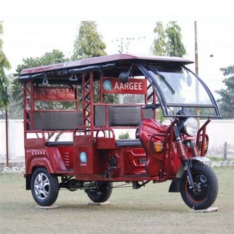 Aargee 5 Seater Red Battery Operated E Rickshaw At 145000 Battery