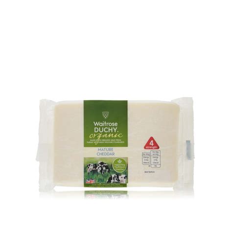 Waitrose Duchy Organic Mature Cheddar S4 350g Waitrose UAE Partners