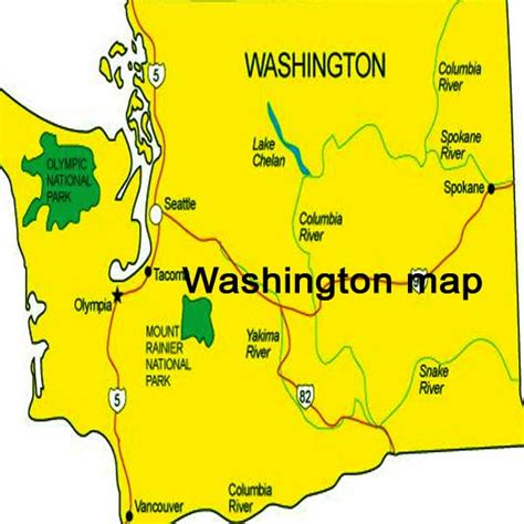 Us Map Washington Washington Map Wa Usa Map Mapa Washington