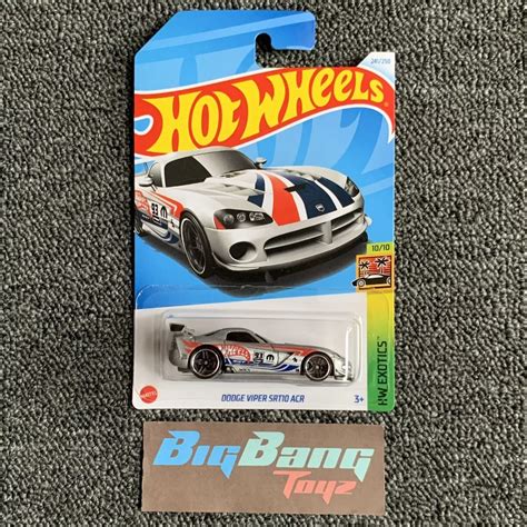 Hot Wheels Dodge Viper SRT ACR Silver Mainline Case P Q In Stock New Shopee Malaysia