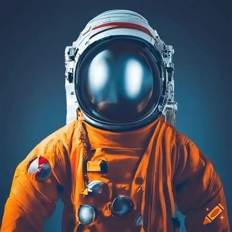 Orange Suited Astronaut In Space On Craiyon