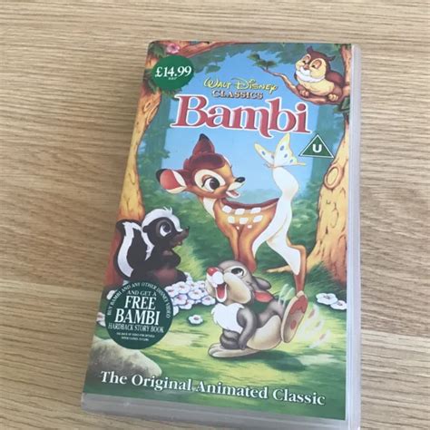 Bambi Vhs Video Tape Walt Disney Classics Pal New Sealed