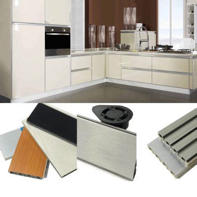 China Pvc Plinth Kitchen Cabinet Aluminum Foil Pvc Skirting Board