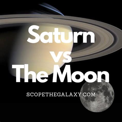 Saturn Vs The Moon How Are They Different Scope The Galaxy