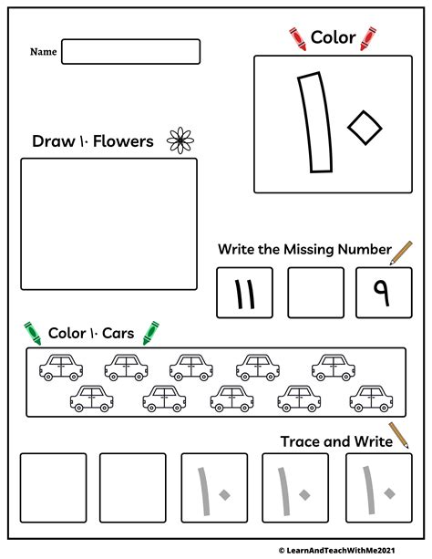 Arabic Numbers 1 20 Worksheets Made By Teachers