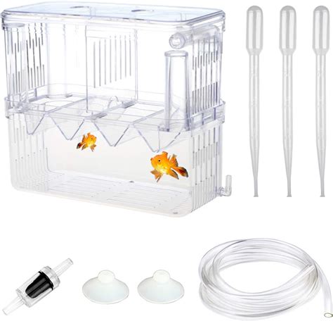 SENZEAL Upgrade Plastic Fish Breeding Container Multifunctional