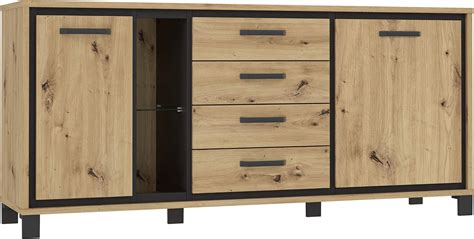 Stella Trading MEMPHIS Sideboard In Artisan Eiche Optik Graphit