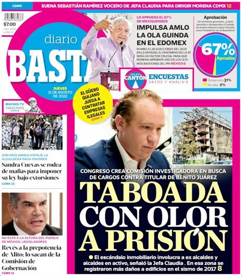 Periódico Diario Basta México Periódicos de México Edición de