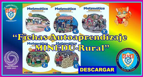 Orientaciones Pedagógicas Colegio Garcilaso Fichas Autoaprendizaje Minedu Rural MatemÁtica