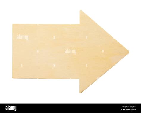 Blank Wood Arrow Sign Cut Out on White Stock Photo - Alamy