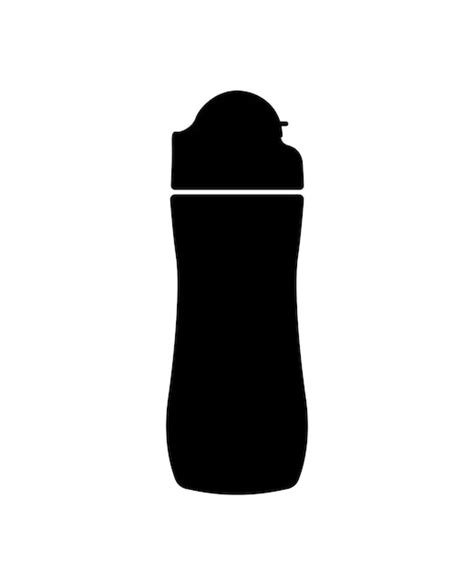 Premium Vector Plastic Water Bottle Silhouette Sports Fitness Water