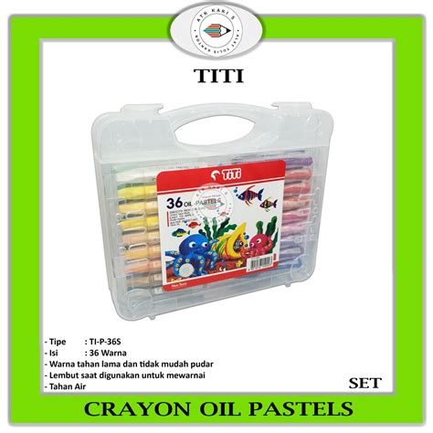 Jual TITI Oil Pastel 36 Color TI P 36S Krayon Minyak Set Shopee