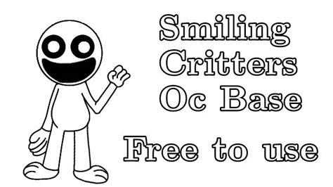 Smiling Critters Oc Base, Free to use by AlinaFazbear1293 on DeviantArt