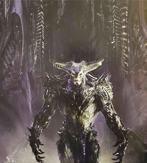 Arte conceptual de diseño original de Steppenwolf de Zack Snyder