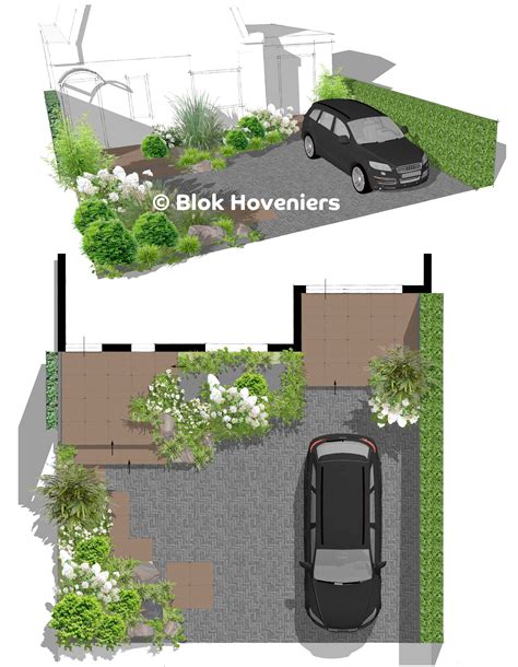 Tuinontwerp Voortuin Met Oprit Mbh Agbc