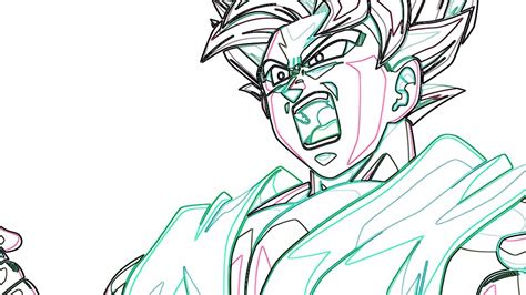 Como Dibujar A Goku Super Saiyan God Kaioken How To Draw Goku Ssj Blue Kaioken Dragon Ball