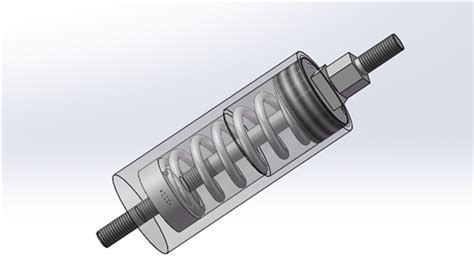 一种防拉伸弹簧缓冲装置3D模型下载 三维模型 SolidWorks模型 制造云 产品模型