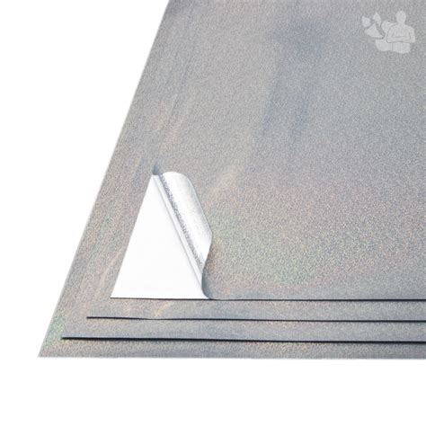 PVC Adesivo Holográfico X Colour Confete Prata Jato de Tinta