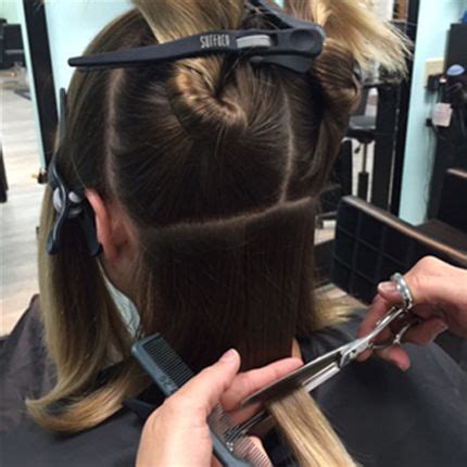 How To Blunt Lob Blonde Balayage Behindthechair