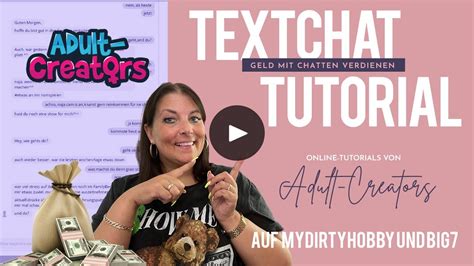 So Benutzt Du Den Textchat Bei Mydirtyhobby Co Tutorial Geld