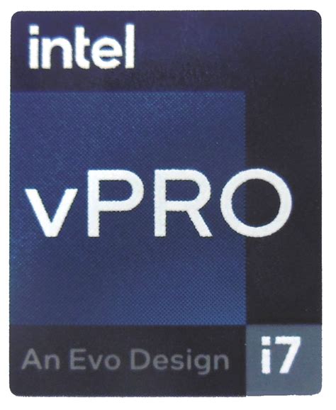 Intel I7 Vpro An Evo Design Sticker 18 X 22mm 11 16 X 7 8 1145 Etsy