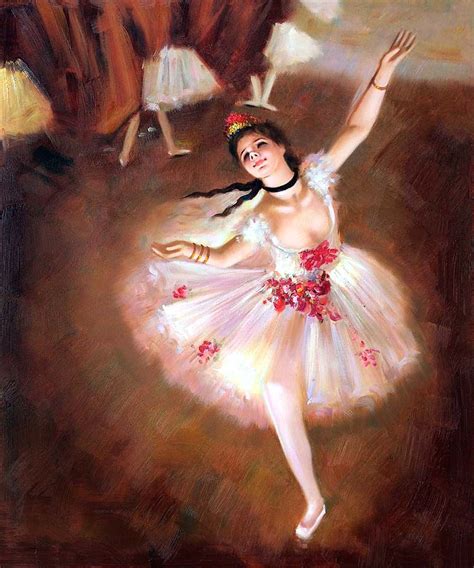 Degas Star Dancer On Stage Painting Reproduction Edgar Degas