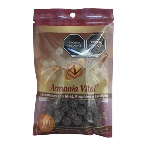 Caramelitos con miel Armonía Vital propóleo y eucalipto 60 g Bodega