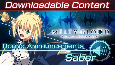 Melty Blood Type Lumina Saber Round Announcements Box Cover