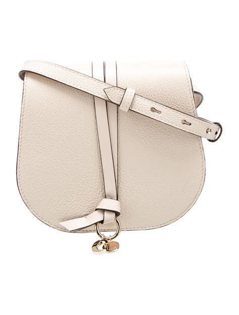 Chloé Mini Alphabet Saddle Bag w Tags Neutrals Crossbody Bags