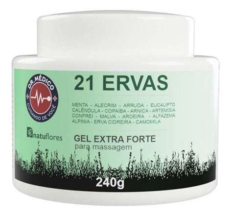 Gel Extra Forte Ervas Para Massagem G Natuflores Natur