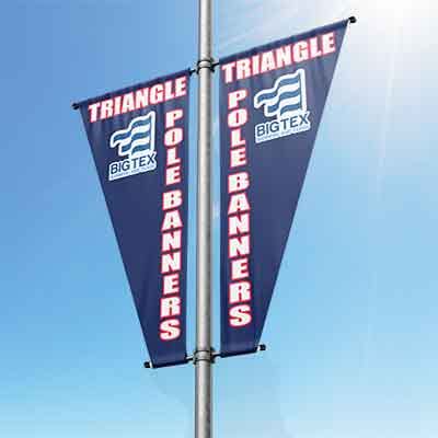 Triangle Pole Banner Pricing Big Tex Banners And Flags