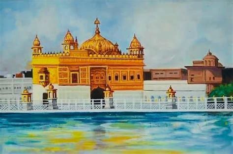 Shri Harmandar Sahib Golden Temple Amritsar Punjab India | Hand ...