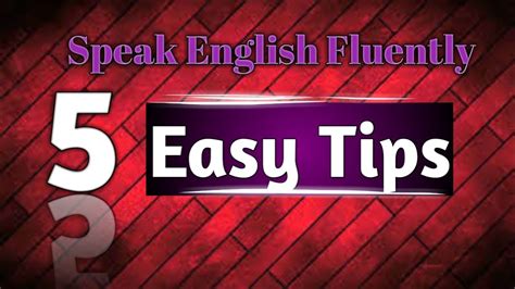 Secrets Of Speaking Fluent English Tricks To Gain Confidence Easy Trick